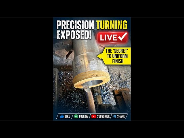 🔴 LIVE ✔️ Lathe Machine Masterclass: Perfect Turning & Smooth Finish Tips! #live #like