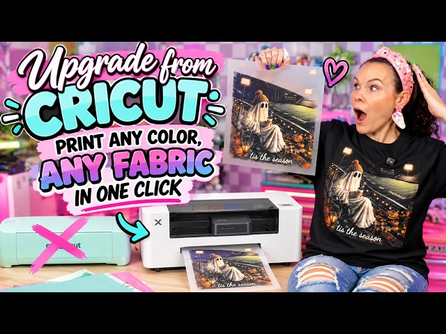 Переходи на новый уровень после Cricut! Печатай любым цветом на любой ткани | Урок по xTool DTF +...