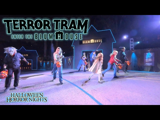 Terror Tram Enter the Blumhouse Halloween Horror Nights 2024 Universal Studios Hollywood