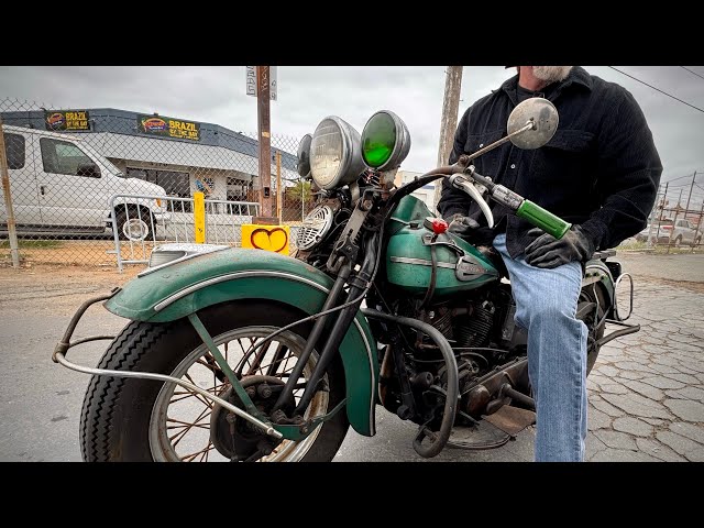 Harley-Davidson 1941 года на барахолке у Charger Steve ;-)