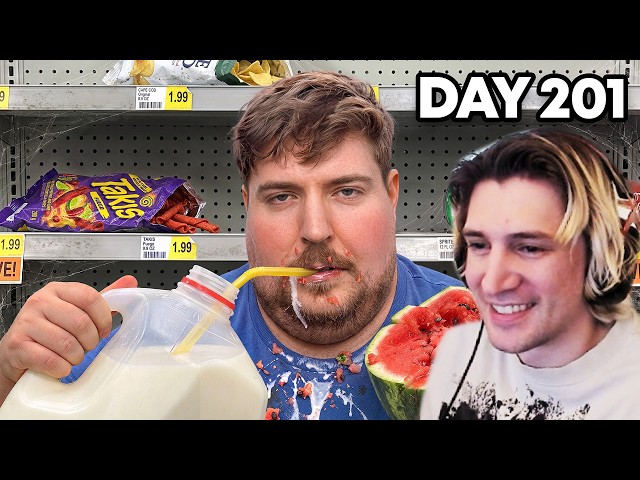 Eat Everything In A Grocery Store, Win $1,000,000 | xQc Reacts to MrBeast