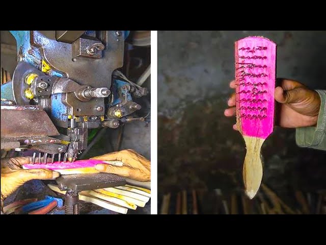 Process of Making Steel Wire Brush | Mass Production Factory Process