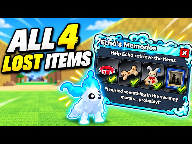 ALL 4 LOST ECHO DOG ITEMS LOCATIONS (FULL HALLOWEEN QUEST GUIDE) in STEAL AN EGG