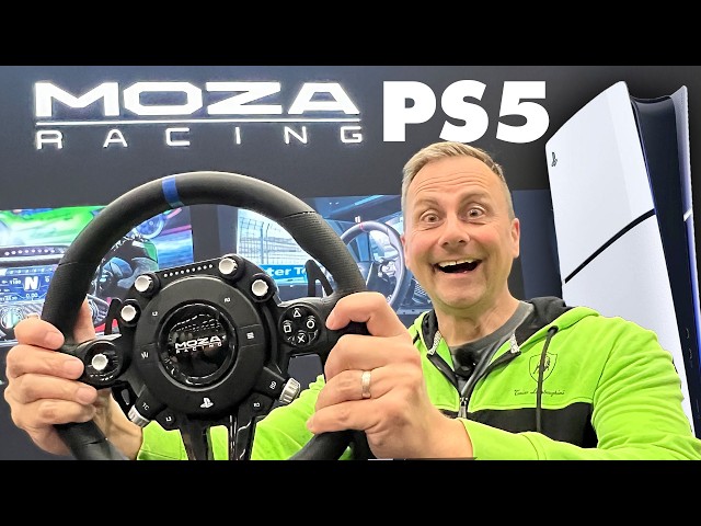 MOZA Racing PS5 Wheel Hands-On at SimRacing Expo 2026 & Booth Tour