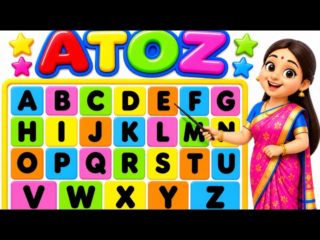 Learn ABCD English alphabet letters Ato Z capital alphabet letters # easy and fast learning # 
