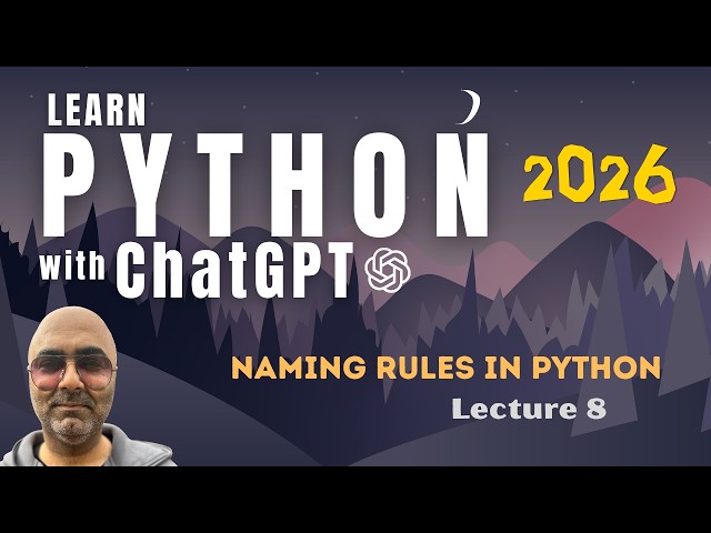 Python Programming Tutorial for Beginners | Naming Rules in Python