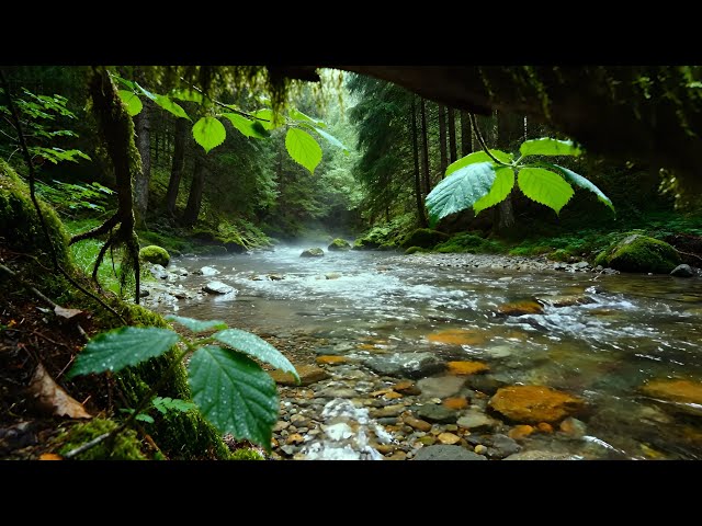 Calming Forest Ambience  Birds Singing & Beautiful Stream Sounds for Peaceful Sleep,ASMR Study Focus