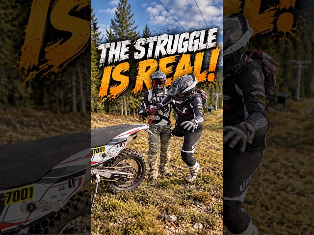Trying to Race an Adventure Bike Through THIS 😅 | AJP PR7