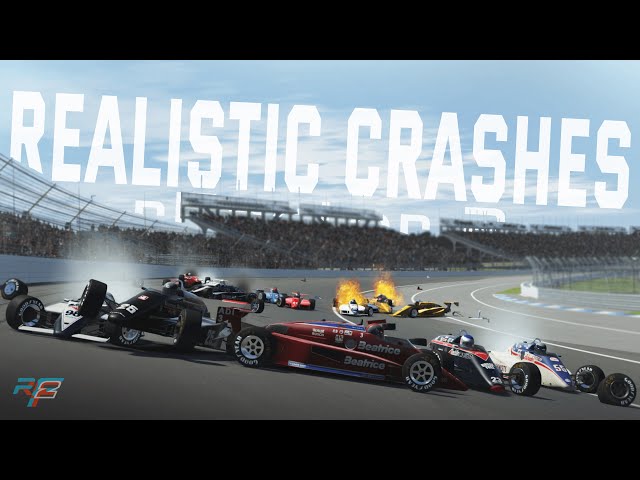 REALISTIC CRASHES in rFactor 2 | The BEST OF sending it in the wall ! #rfactor2