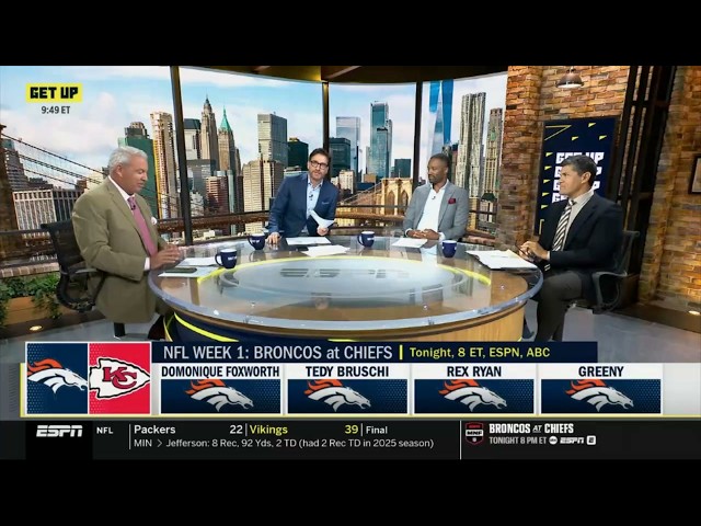 GET UP | Chiefs are DONE! - Rex Ryan & crew picks Bo Nix & Broncos win NFL Week 1 tonight