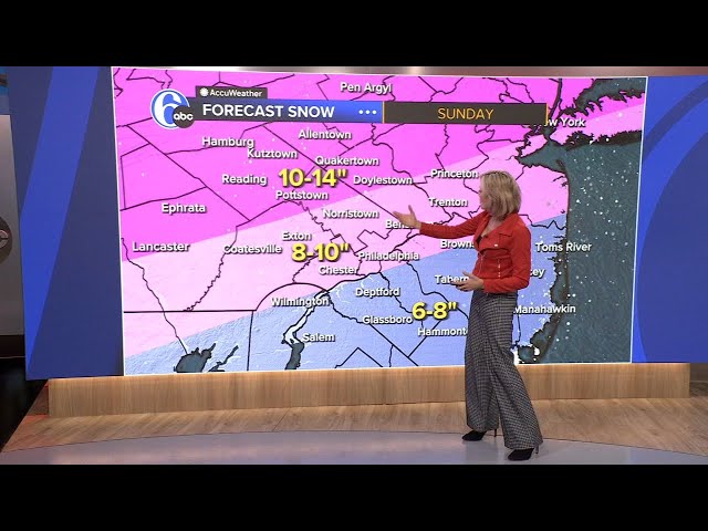 Winter storm inching closer to East Coast; slight changes to snow map