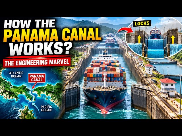 How the Panama Canal Works: The Engineering Marvel That Changed the World #facts #amazingfacts #fyp 
