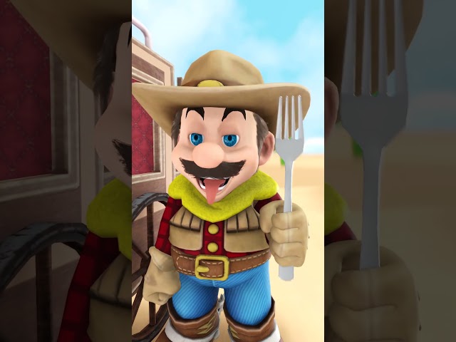 Mario made the sausage blocks smaller 😂😂😂 Animation Meme #funny #mario