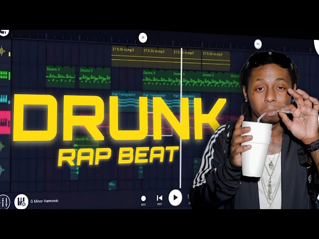 Making DRUNK RAP Type Beat From Scratch  | Full Beat Making Tutorial