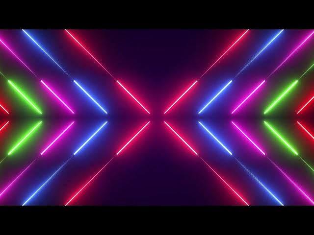 Neon X Light Tunnel Background Loop 4K