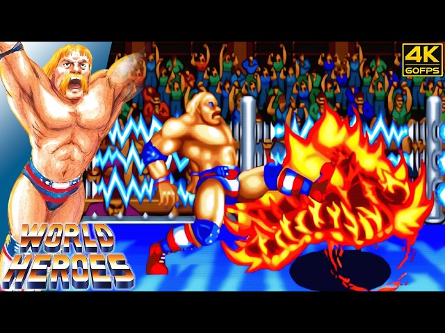 World Heroes - Muscle Power (Arcade / 1992) 4K 60FPS