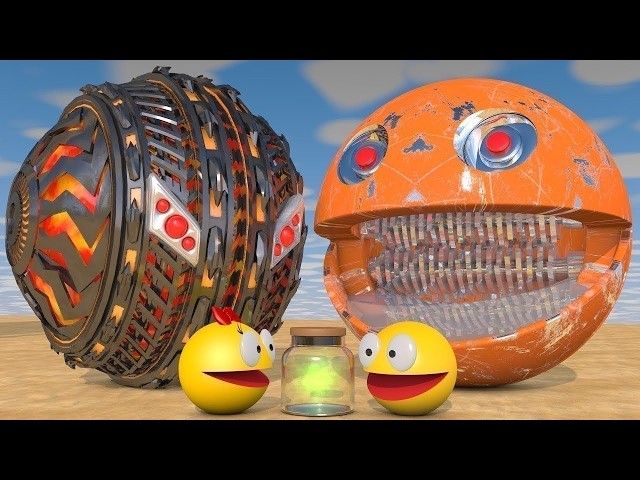 Pacman Cyber Arena – Live 3D Sci-Fi Character Animation Session | CGI Retro Game Reimagined