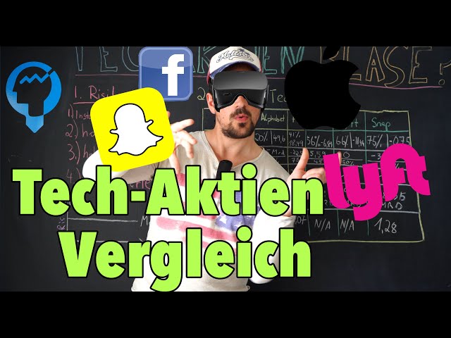 Tech Aktien Blase? 6 Tech Aktien im Vergleich