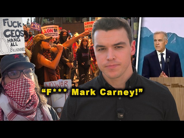 Far-Left Protesters Try to SHUT DOWN Mark Carney's Investment Summit
