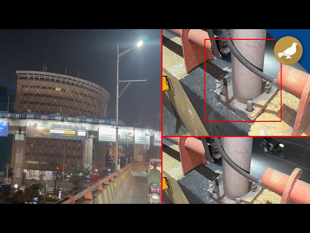 Street light hangs by single bolt on Hi-Tech city flyover, Sparks safety concerns | Hyderabad