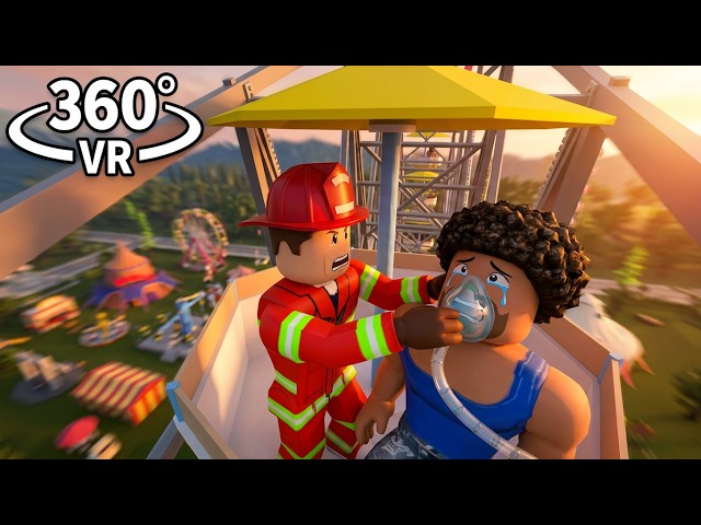 Roblox Rescue Mission Saving Her from the Ferris Wheel | 360° VR