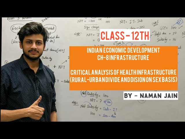 Class 12th | IED | Ch-8 Infrastructure | Critical Analysis of Health Infrastructure | By Naman Jain