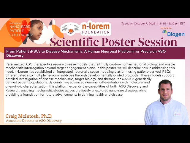 From Patient iPSCs to Disease Mechanisms: A Human Neuronal Platform for Precision ASO Discovery