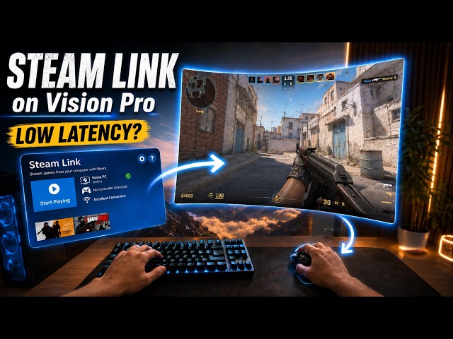 Steam Link on Vision Pro: Play PC Games on a Giant Screen