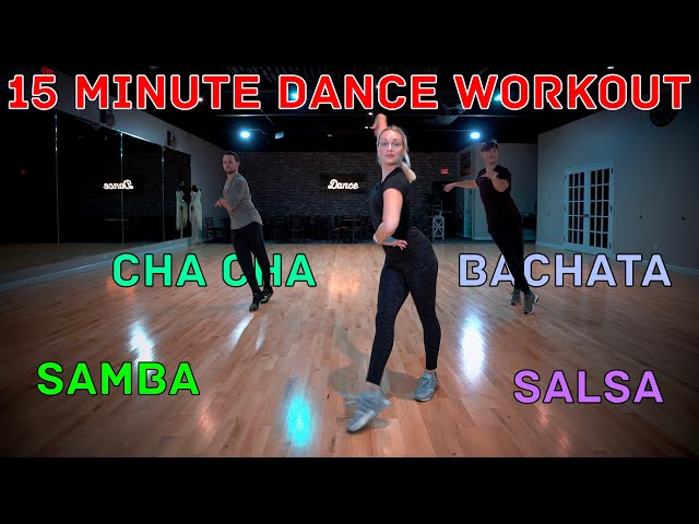 15 Minute Advanced Dance Workout - Samba, Cha Cha, Salsa, Bachata | Follow Along at Home