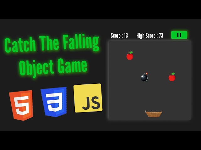 Catch the Falling Object Game — HTML, CSS & JavaScript (Full Tutorial)