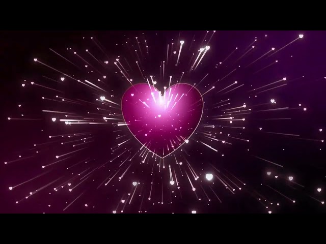Radiant Pink Heart Particle Loop | Valentine's Day Love Background | Motion Video Stock Footage