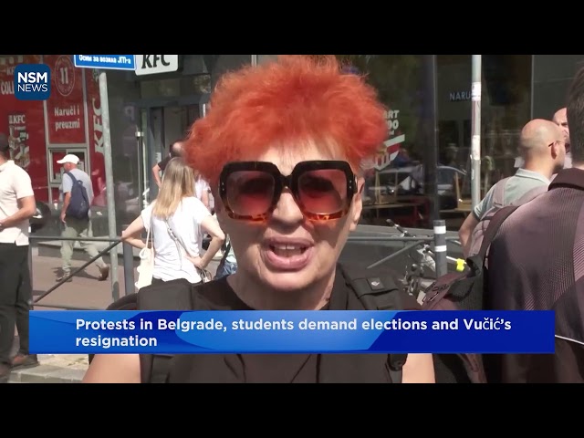 Protests in Belgrade, students demand elections and Vučić’s resignation