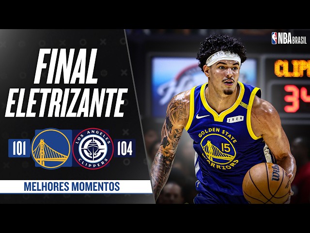 Clippers beat Warriors in the final seconds of NBA Preseason | Highlights