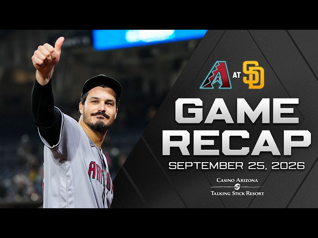 D-backs vs. Padres Game Highlights (9/25/26) | MLB Highlights | Arizona Diamondbacks