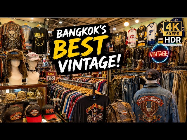 Bangkok’s Vintage Clothing Paradise! 👕 Red Building Chatuchak [4K HDR]