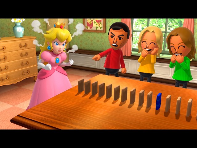 Wii Party U – Epic Minigame Battle | Peach Vs Bo-Jia Vs Elena Vs Sara