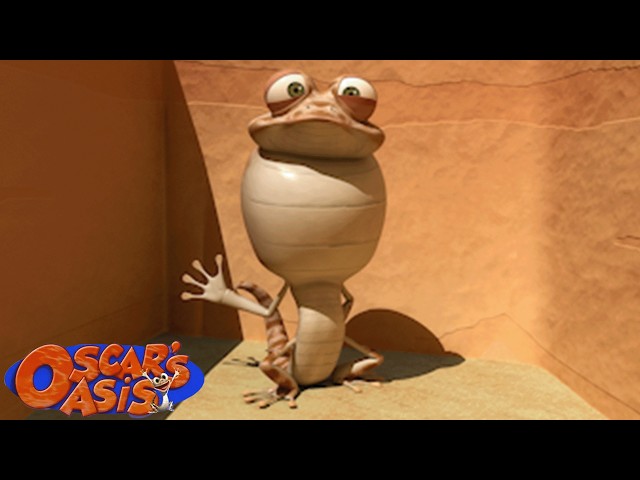 Oscar Tries to Eat a Whole Egg + More Oscar's Oasis Cartoons for Kids