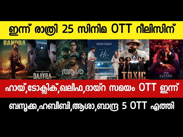 NEW OTT RELEASE MALAYALAM|BETHELHEM,KHALIFA,TOXIC,BAZOOKA,KHALIFA OTT RELEASE|TONIGHT OTT RELEASE