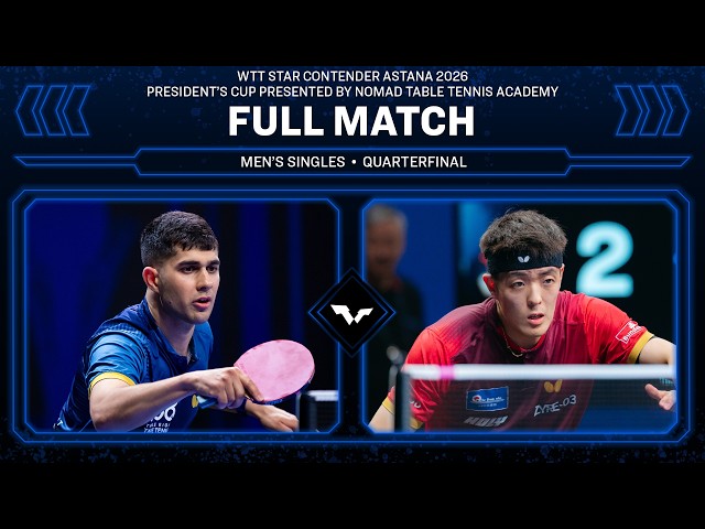 FULL MATCH | Kanak Jha vs Dang Qiu | MS QF | #WTTAstana 2026