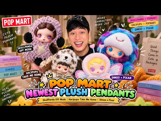 POPMART NEWEST PLUSH : SKULLPANDA OFF MODE | HACIPUPU TAKE ME HOME | DIMOO x PIXAR | MOLLY BUGGYROAM