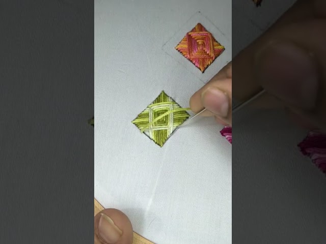 beautiful embroidery stitching #embroidery #stitch