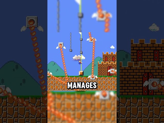 Super Mario, but the world gets loth simple every time Mario jumps! #mario #nintendo #supermario