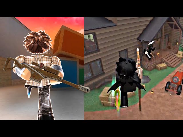 SWEATY MM2 GAMEPLAY (CRAZY TRICKSHOTS)