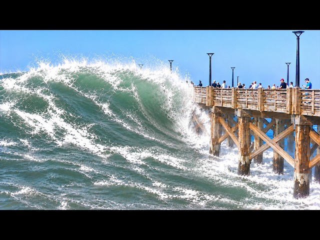 Nor’easter Hits U S  East Coast Coastal Flooding 🌊 Massive Waves Slam North Carolina to New Jersey