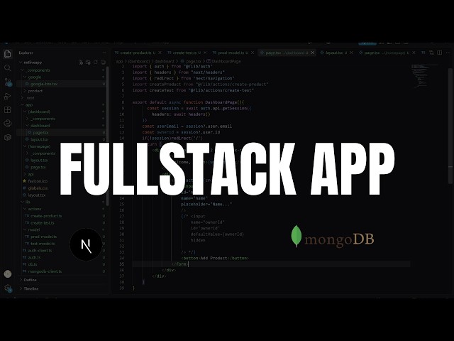 fullstack coding | nextjs mongoose mongodb better auth | real build along | #1