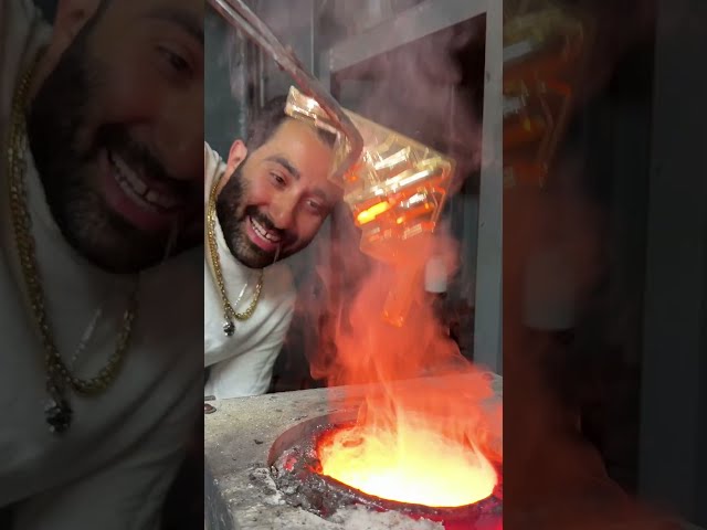 Melting Gold For My Business #traxnyc #gold #shorts