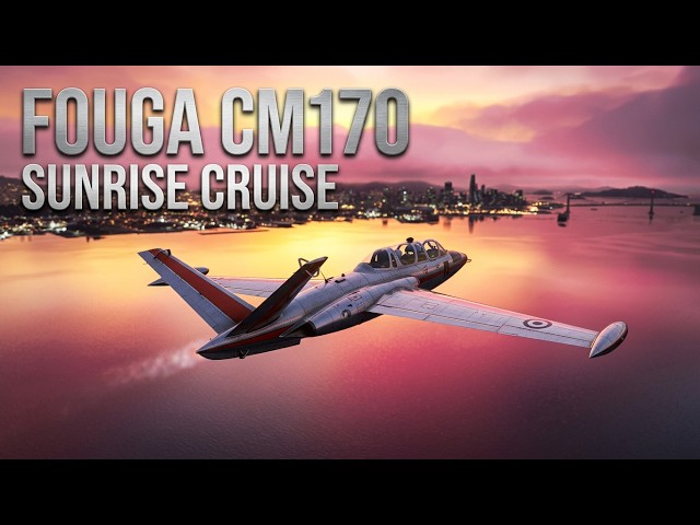 Early Morning High-Speed Pass Over San Francisco in Fouga MSFS2020