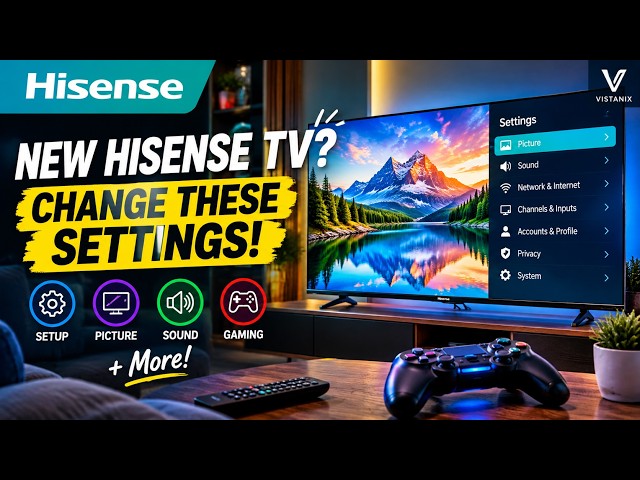Master Your New Hisense TV! ⚡ Best Settings, Hidden Menus & Gaming Tips (2026)