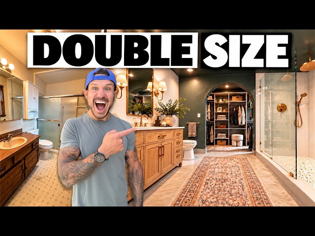 I Found a Way To DOUBLE The Size Of My Bathroom