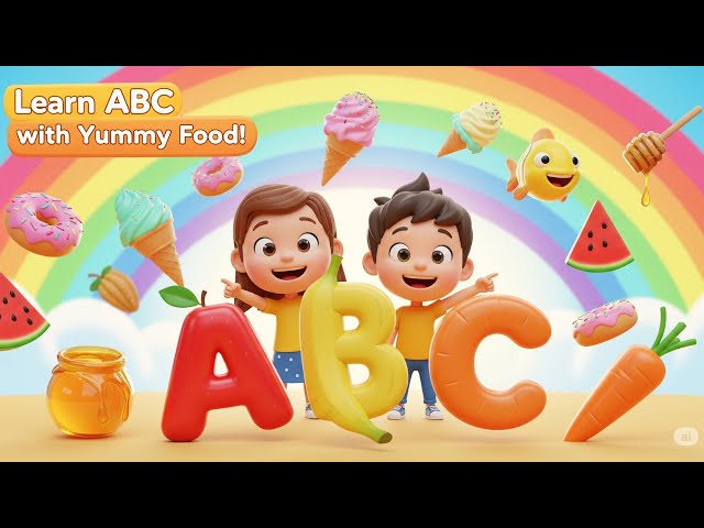 "ABC Food Song 🍎 | Learn Alphabet with Fun & Yummy Foods!"